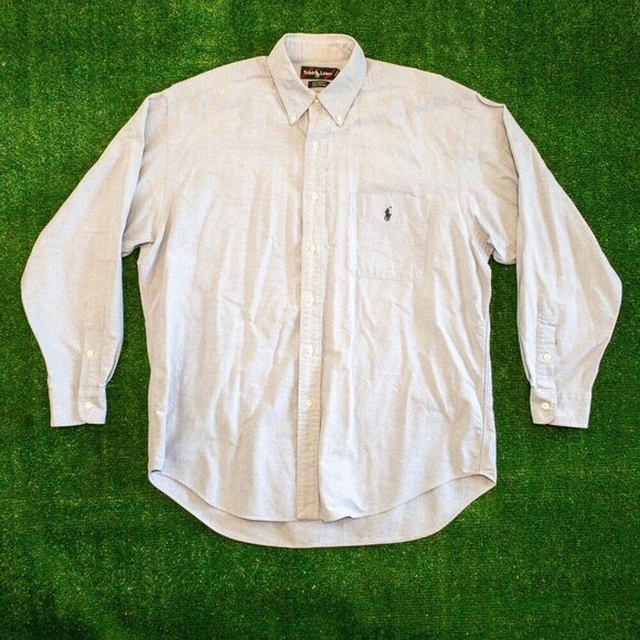 SOLD RALPH LAUREN BIG SHIRT 100% COTTON MENS CASUAL SHIRT LONG SLEEVE SOLD - Picture 6 of 6